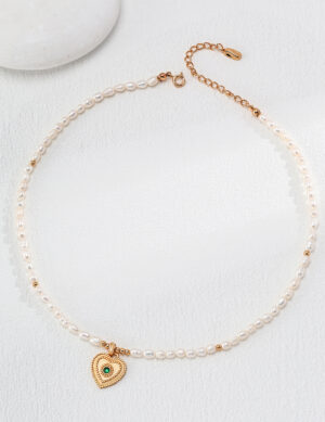 Kindness Glow Necklace - Retro gold color