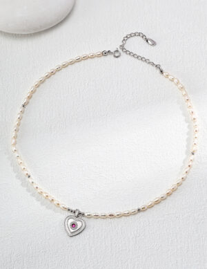 Kindness Glow Necklace - White gold color