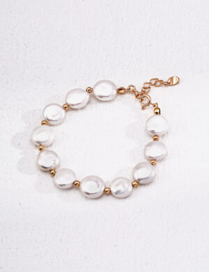 Beautiful Moments Bracelet - All baroque button pearls
