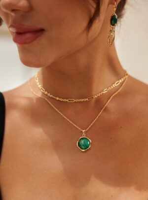 Peace Malachite Necklace