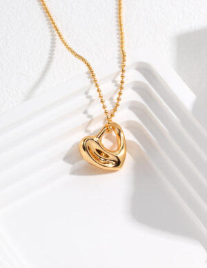 Love Vortex Necklace - Retro gold color