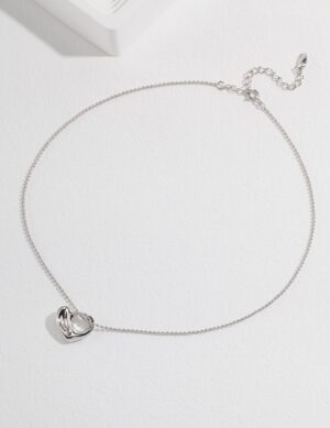 Love Vortex Necklace - White gold color