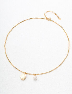 Eternal Bond Necklace - Retro gold color