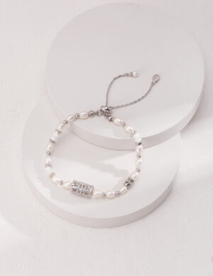 Luck-turning Bracelet - White gold color