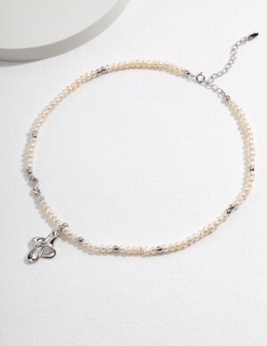 Infinite Radiance Necklace - White gold color