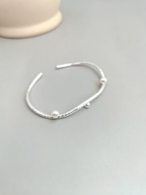 Unique Gear Bracelet - White gold color
