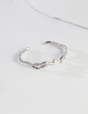 Laden Branch Bracelet - White gold color