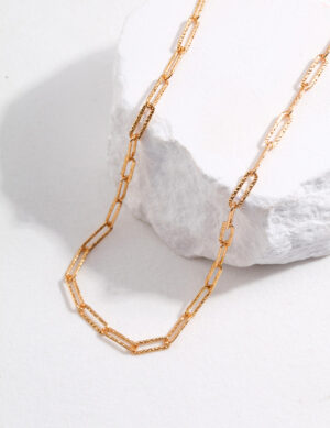 Timeless Link Necklace - Retro gold color