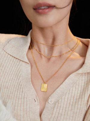  Time - Vein Necklace - Double-layer necklace