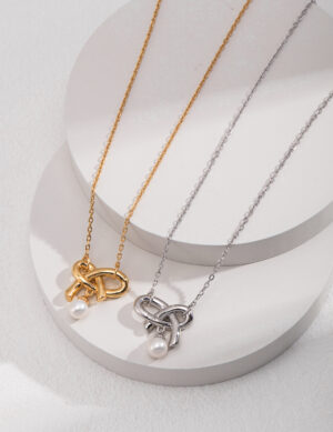 True-to-self Necklace - White gold color