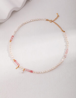 Dawn Bloom Necklace - Retro gold color