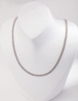 Galaxy Glint Necklace - White gold color