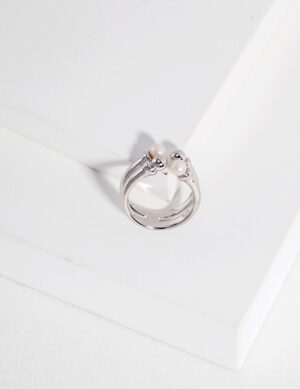 Starlight Ring - White gold color