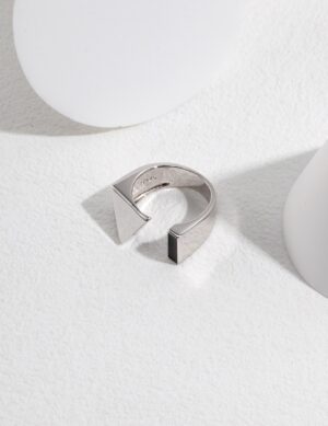Geo - Voyage Rings - White gold color