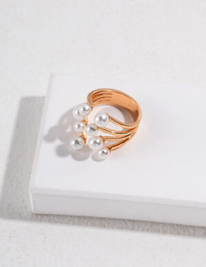 Stamen Fragrance Ring - Retro gold color