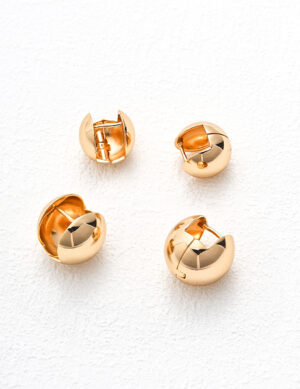 Cosmic Quest Earrings - Retro gold color