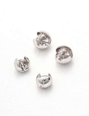 Cosmic Quest Earrings - White gold color