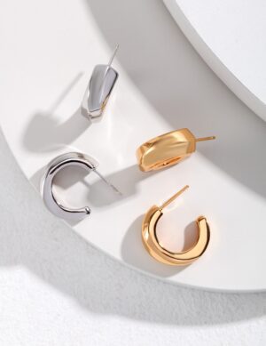 Twisted Geometry Earrings