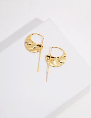 Sprout Hope Earrings - Retro gold color