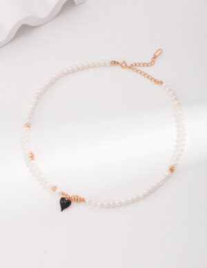 Brave Love Necklace - Retro gold color