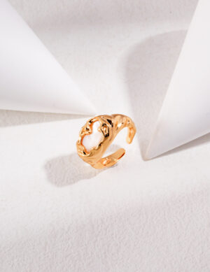 Fragrant Memory Earring - Retro gold color