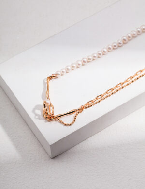 Hope Cradle Necklace - Retro gold color